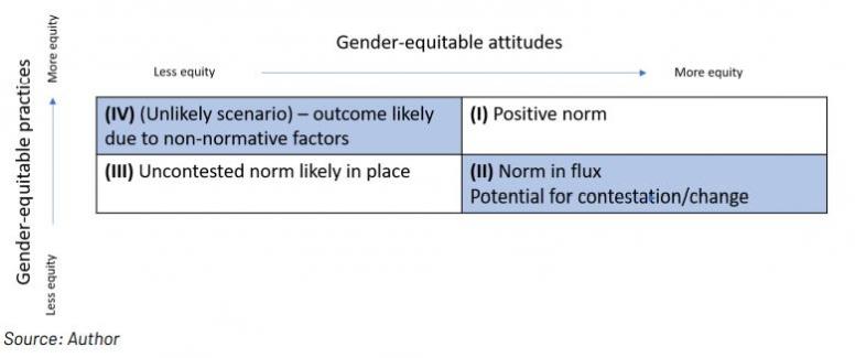 Overview of data on gender norms